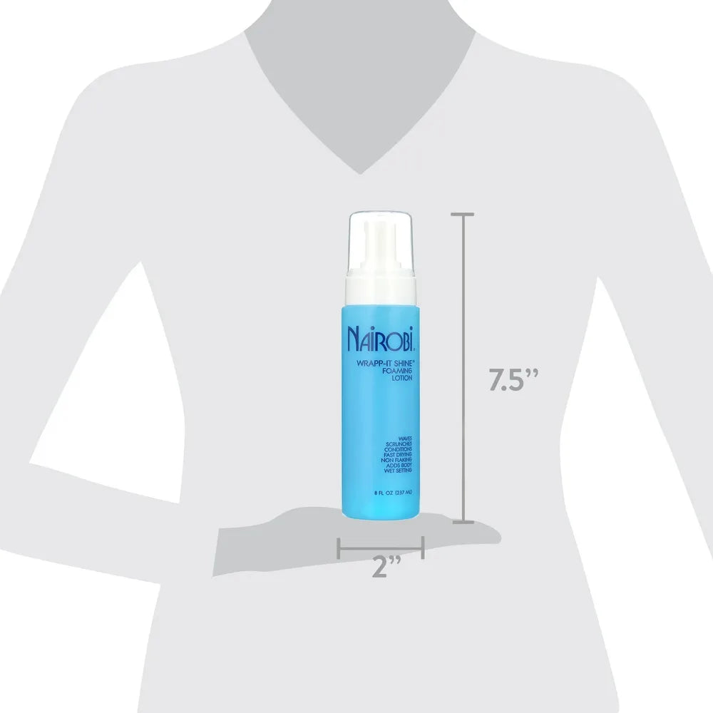 Nairobi Wrapp-It Shine Foaming Lotion - Styling Hold and Shine 8 Oz