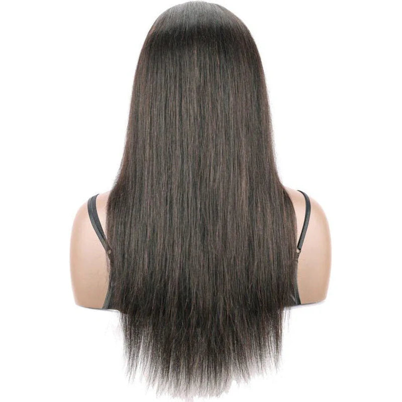 B&B Gold 13x4 100% Brazilian Human Hair Lace Front Wig - Natural Colo