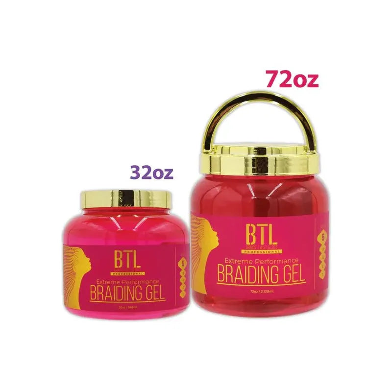 BTL Braiding Gel Extreme - Strong Hold Lightweight Formula for Braids Locs Twists