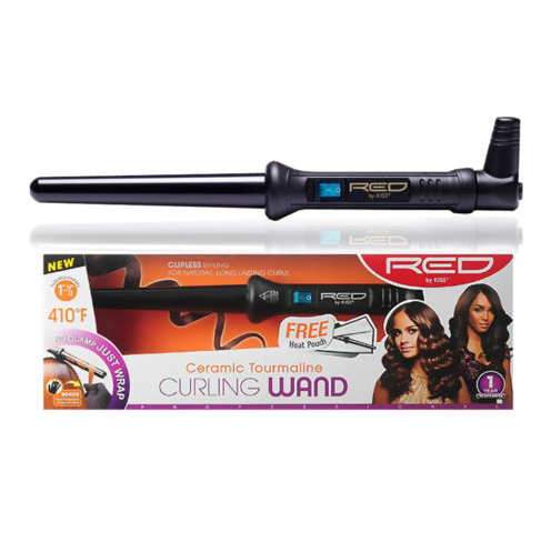 Red by Kiss Ceramic Tourmaline Curling Wand