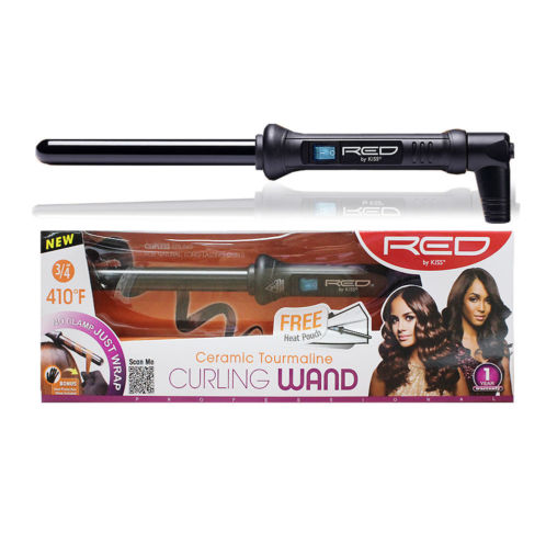 Red by Kiss Ceramic Tourmaline Curling Wand