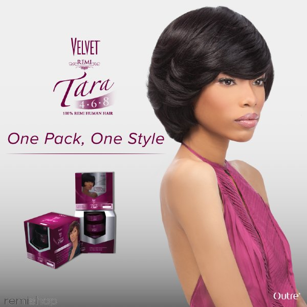 Outre Velvet Remi Tara 4-6-8 100% Remi Human Hair Weave