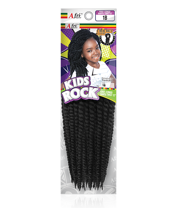 AFRI-NAPTURAL KIDS ROCK SILK DREADS 12"