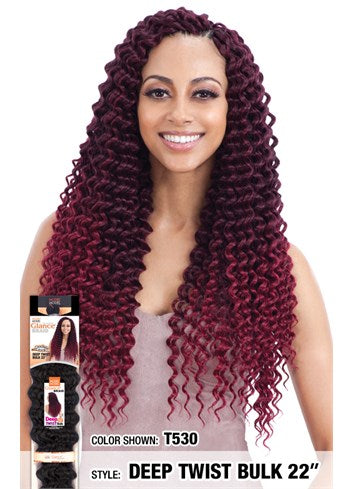 MODEL MODEL GLANCE  SYNTHETIC HAIR CROCHET BRAIDS DEEP TWIST 22"