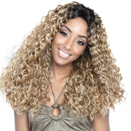 Brown Sugar Human Hair Blend Soft Swiss Lace Wig - BS220