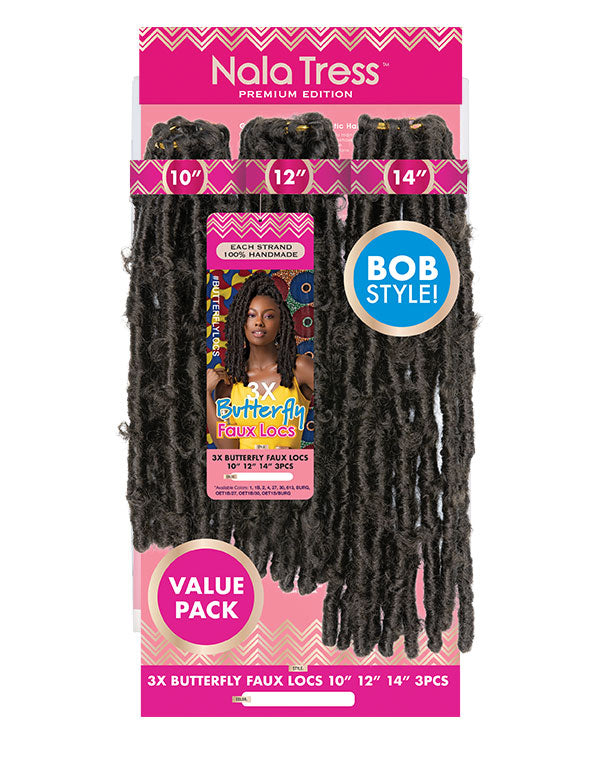 Janet Collection: Nala Tress 3X Butterfly Faux Locs 10/12/14"