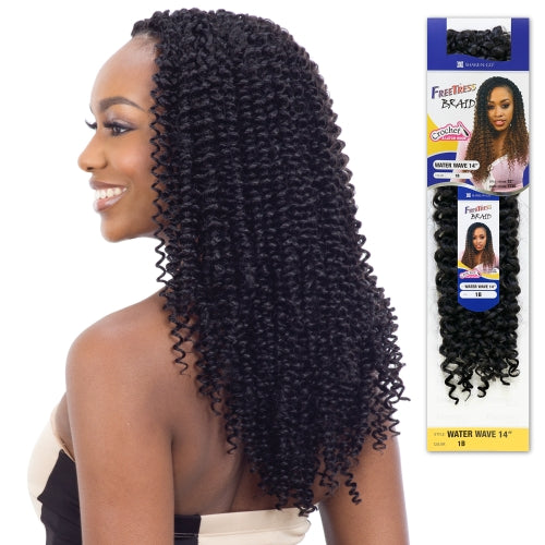 FREETRESS SYNTHETIC HAIR CROCHET BRAIDS WATER WAVE 14"