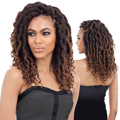 FREETRESS SYNTHETIC HAIR CROCHET BRAIDS 2X WAVY CUBAN GORGEOUS LOC 12" (GODDESS LOC)