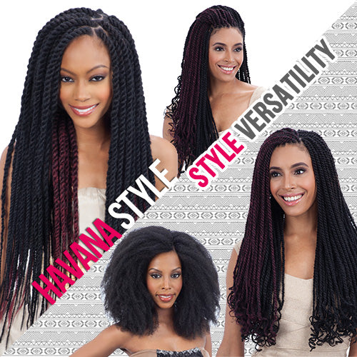 FREETRESS EQUAL SYNTHETIC HAIR BRAIDS (HAVANA TWIST) CUBAN TWIST BRAID 24"