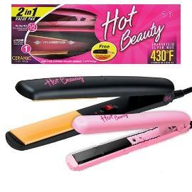 Hot Beauty Professional Ceramic Flat Iron 2-in-1