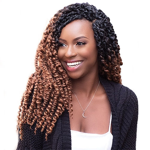JANET COLLECTION SYNTHETIC HAIR CROCHET BRAIDS NALA TRESS BOHO TWIST BRAID 18"