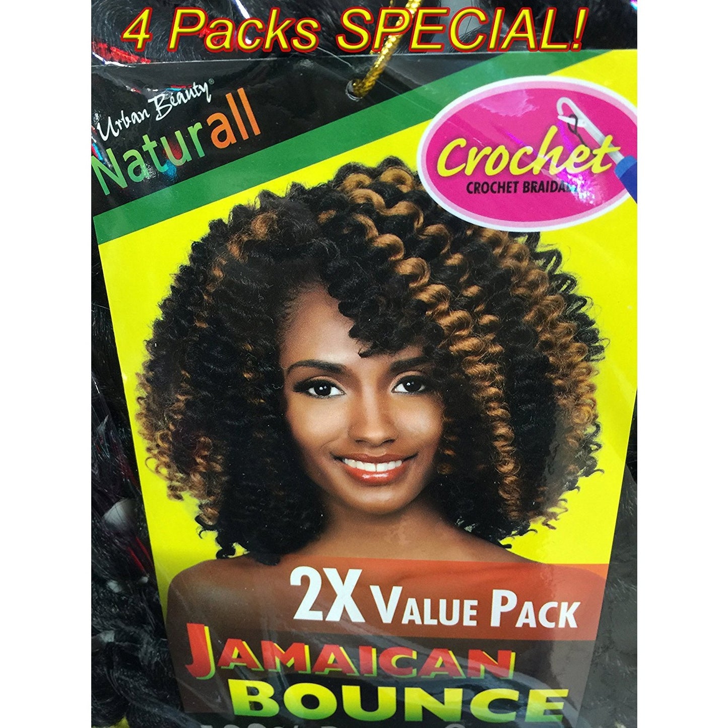 URBAN BEAUTY NATURAL CROCHET LOOP JAMAICAN BOUNCE