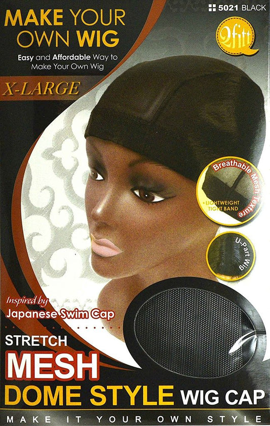 QFITT: Stretch Mesh Dome Style Wig Cap- XL