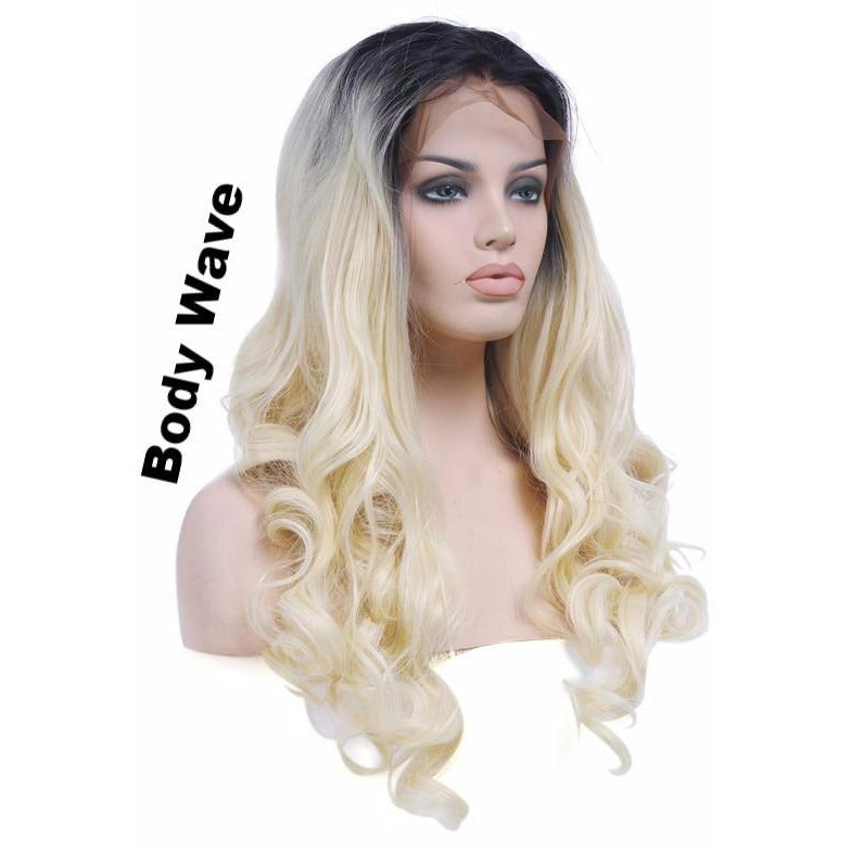 Ombre 1b/613 Full Lace Wigs 100% Virgin Hair