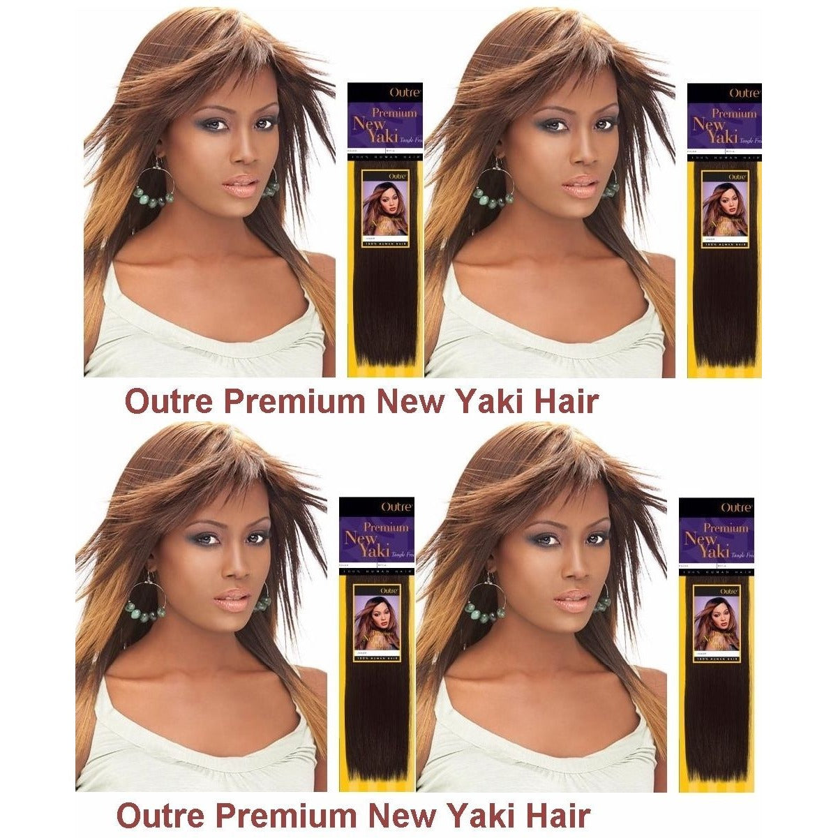 OUTRE PREMIUM NEW YAKI 100% HUMAN HAIR WEAVE