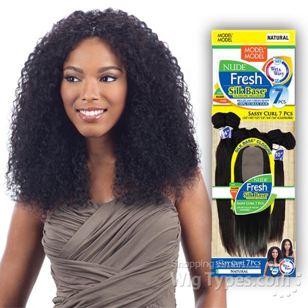 Model Model Nude Fresh Wet & Wavy 100% Virgin Remy Weaving Sassy Curl 7PCS