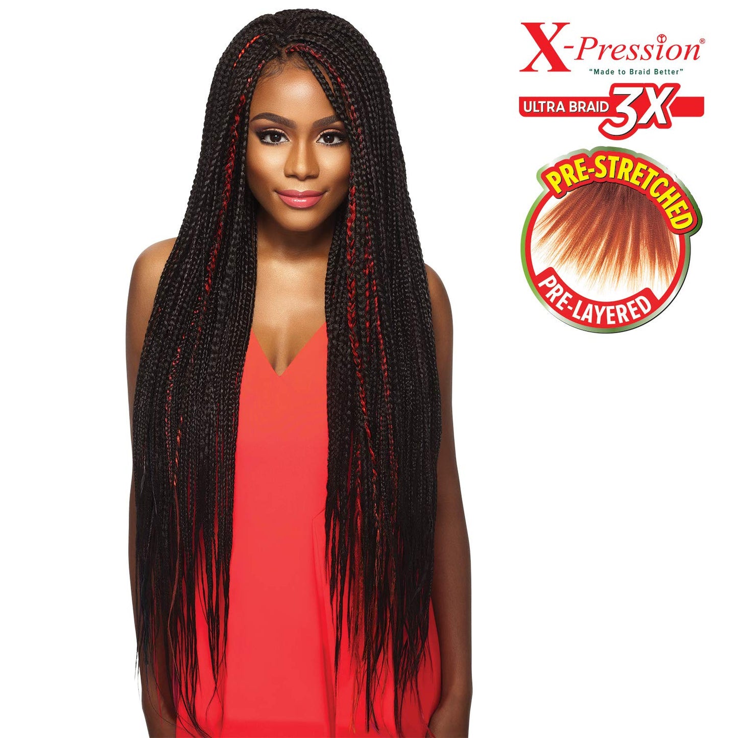 X-Pression: 3X Ultra Pre-Stretched Braid 42"