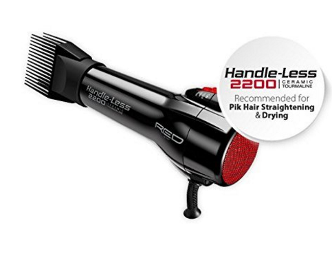 Red by Kiss Handle -Less 2200 Ceramic Tourmaline Dryer