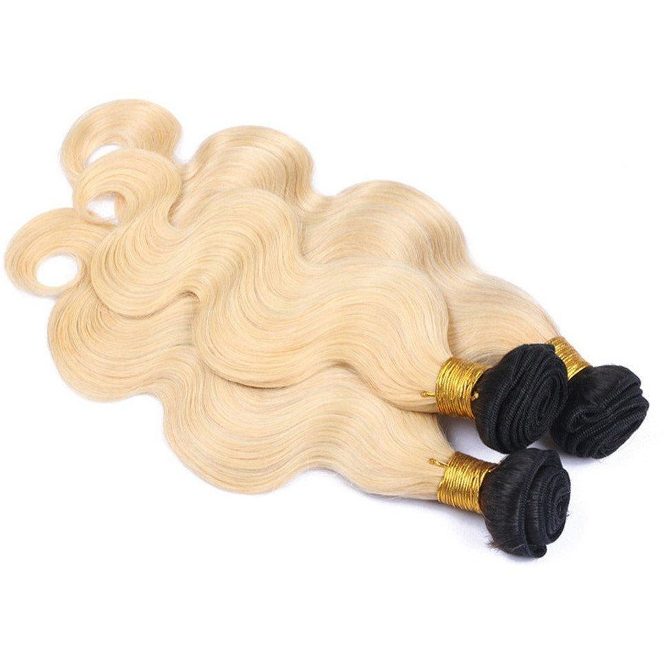 Russian 1b/613 Ombre Blonde 100% Full Cuticle Virgin Hair Body Wave