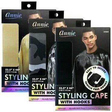 ANNIE: STYLING CAPE WITH HOOKS
