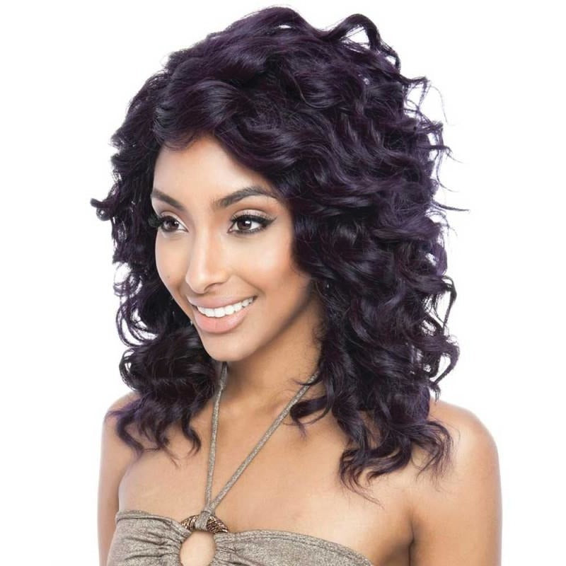 Brown Sugar Human Hair Blend Soft Swiss Lace Wig - BS219