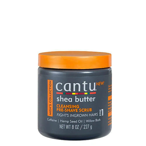 CANTU: MEN'S SHEA BUTTER CLEANSING PRE-SHAVE SCRUB 8OZ