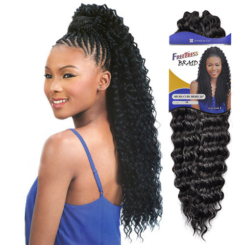 FREETRESS SYNTHETIC HAIR BRAIDS ARUBA CURL BRAID 20"