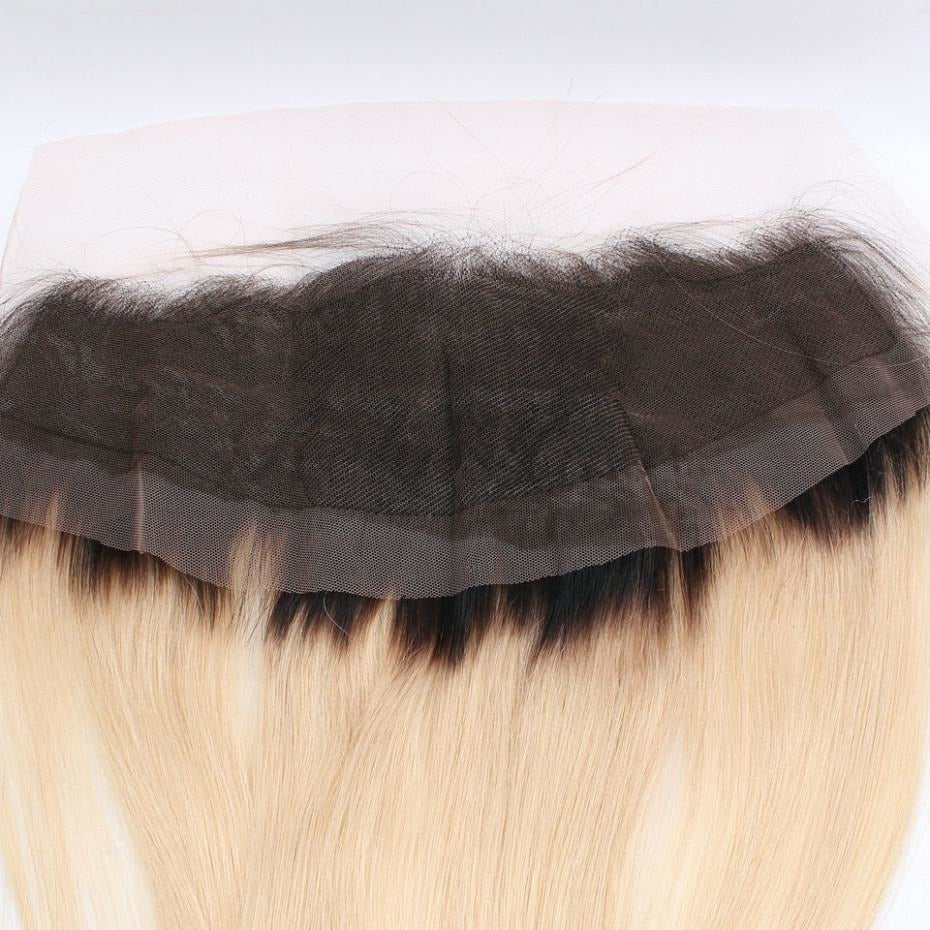 10A Grade Ombre 13*4 Lace Frontal # 1b/613 100% Virgin Hair