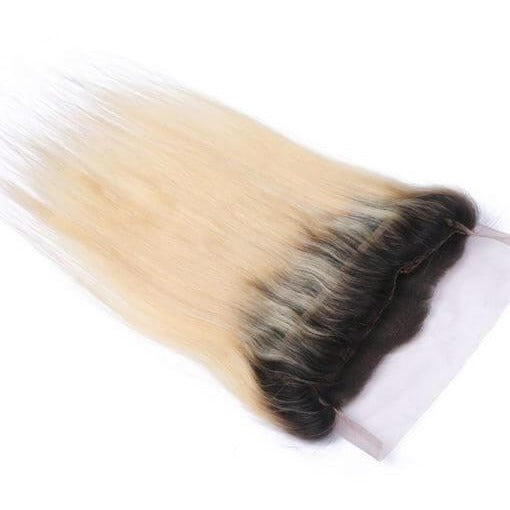 10A Grade Ombre 13*4 Lace Frontal # 1b/613 100% Virgin Hair