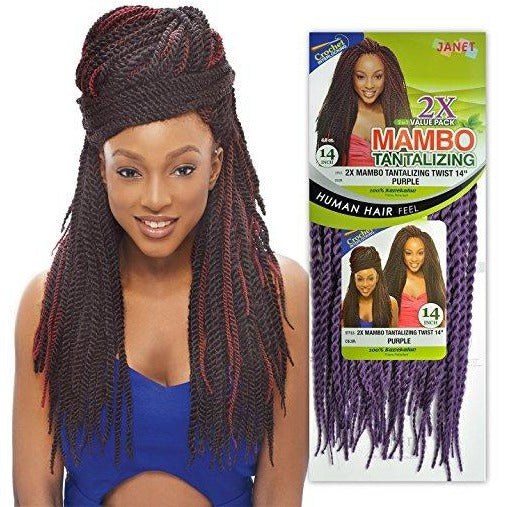 JANET COLLECTION Noir Tantalizing Twist Braid  100% Kanekalon