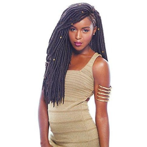 JANET COLLECTION Mono Mambo Faux Locs 18" (havana)