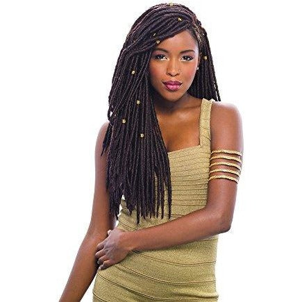 JANET COLLECTION Mono Mambo Faux Locs 18" (havana)