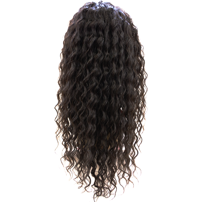 100% Human Hair Lace Front wigs ( Virgin hair ) Curly - 10A Grade