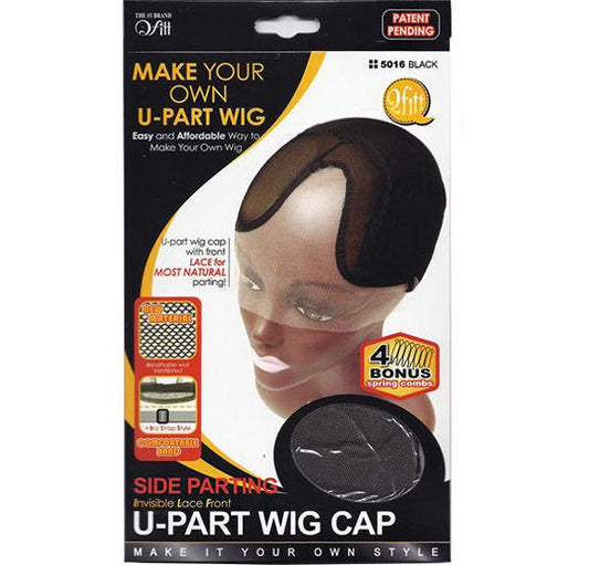 QFITT: Side Parting Invisible Lace Front U-Part Wig Cap