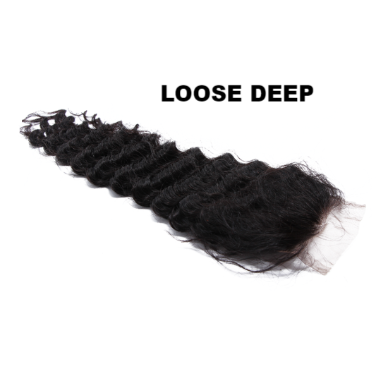 8A Grade 4x4 Lace Closure -Loose Deep