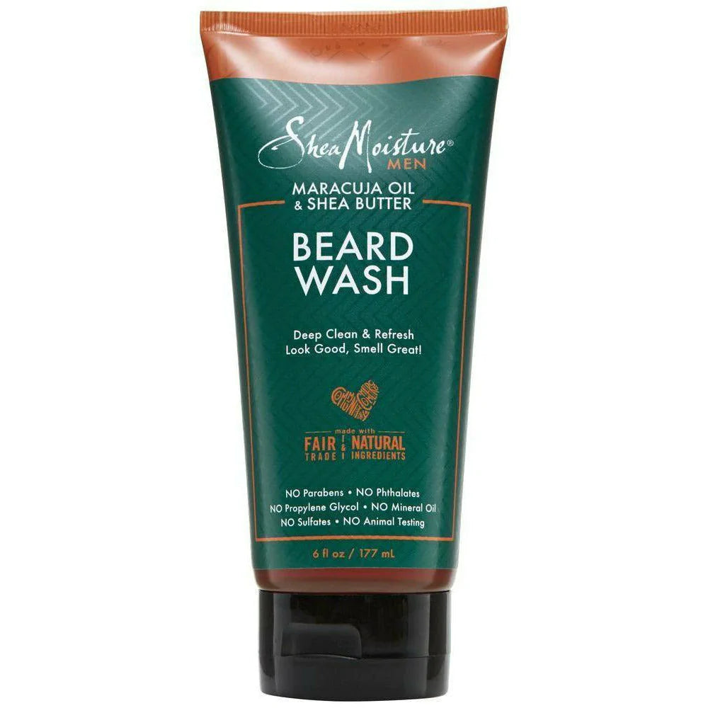 SHEA MOISTURE: MARACUJUA & SHEA OILS BEARD WASH 6OZ