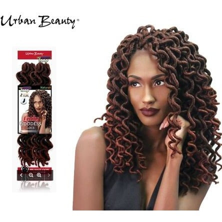 Urban Beauty Lady Goddess Faux Locks 18"  Crochet Hair