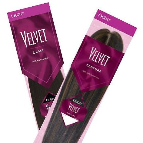 Outre Velvet Yaki Remi 100% Remi Human Hair Straight Weave